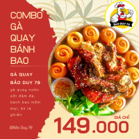 COMBO GÀ QUAY 4 BÁNH BAO ĐỦ MÓN