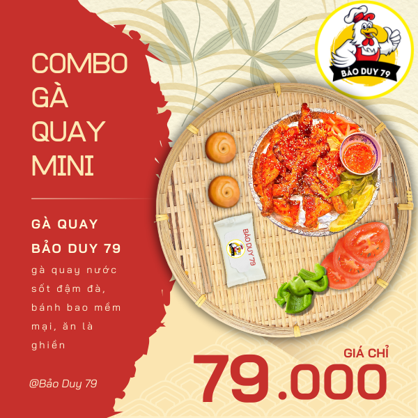 COMBO GÀ QUAY BÁNH BAO MINI